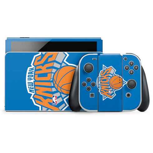 NBA New York Knicks Large Logo Nintendo Switch OLED (2021) Skin