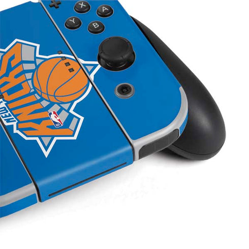 NBA New York Knicks Large Logo Nintendo Switch OLED (2021) Skin
