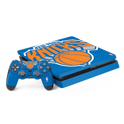 NBA New York Knicks Large Logo PS4 Slim Bundle Skin