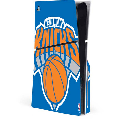 NBA New York Knicks Large Logo PS5 Slim Disk Console Skin