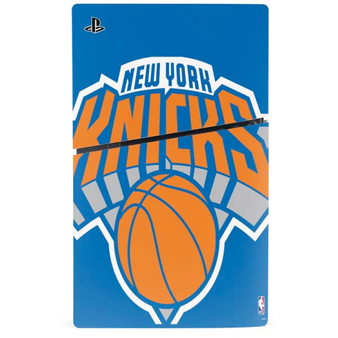 NBA New York Knicks Large Logo PS5 Slim Disk Console Skin