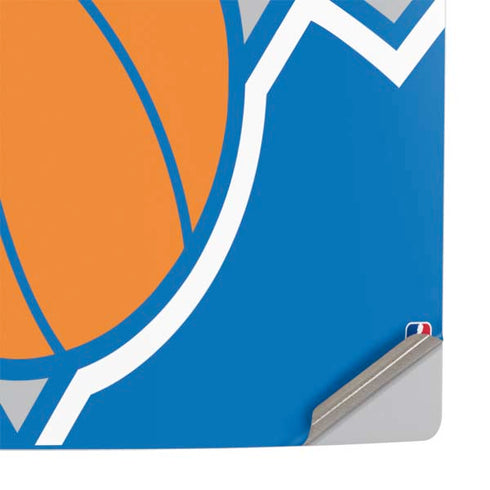 NBA New York Knicks Large Logo PS5 Slim Disk Console Skin