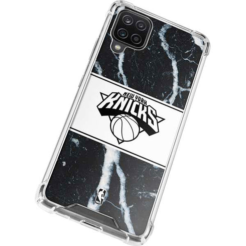 NBA New York Knicks Marble Galaxy A12 Clear Case