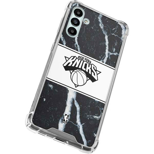 NBA New York Knicks Marble Galaxy A13 5G Clear Case