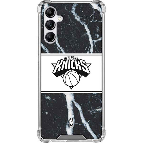 NBA New York Knicks Marble Galaxy A15 5G Clear Case
