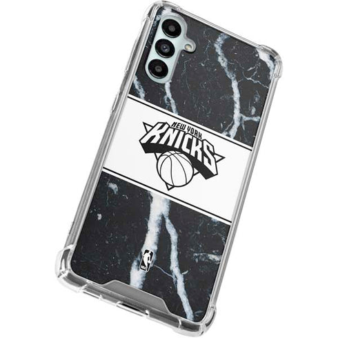 NBA New York Knicks Marble Galaxy A15 5G Clear Case