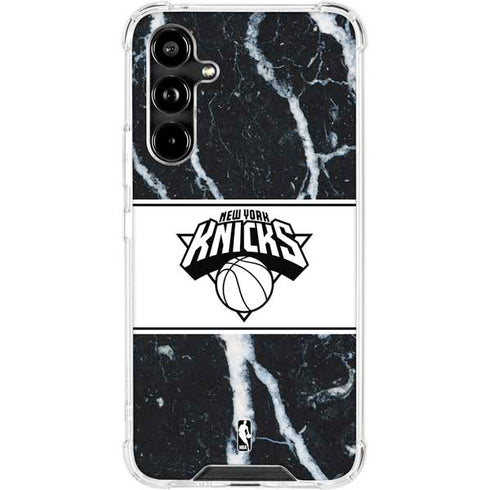 NBA New York Knicks Marble Galaxy A54 5G Clear Case