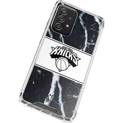 NBA New York Knicks Marble Galaxy A72 5G Clear Case