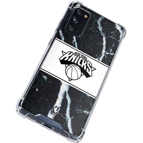 NBA New York Knicks Marble Galaxy S20 FE Clear Case