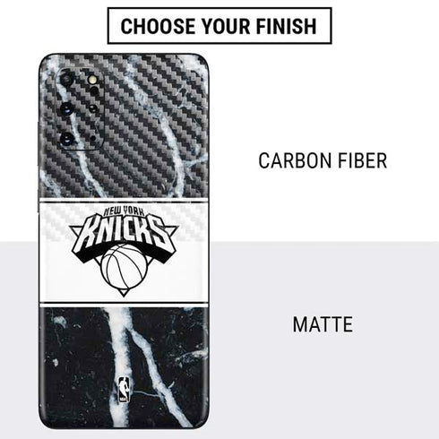 NBA New York Knicks Marble Galaxy S20 Plus Skin