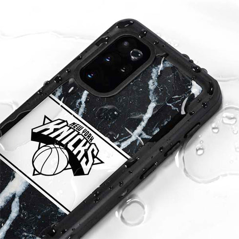 NBA New York Knicks Marble Galaxy S20 Plus Waterproof Case