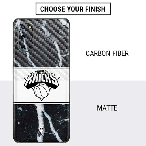 NBA New York Knicks Marble Galaxy S20 Skin