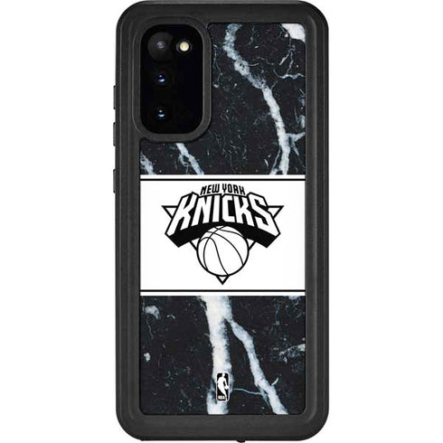 NBA New York Knicks Marble Galaxy S20 Waterproof Case