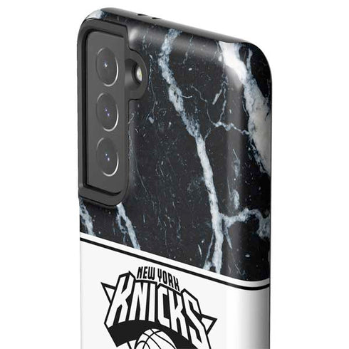 NBA New York Knicks Marble Galaxy S21 5G Pro Case