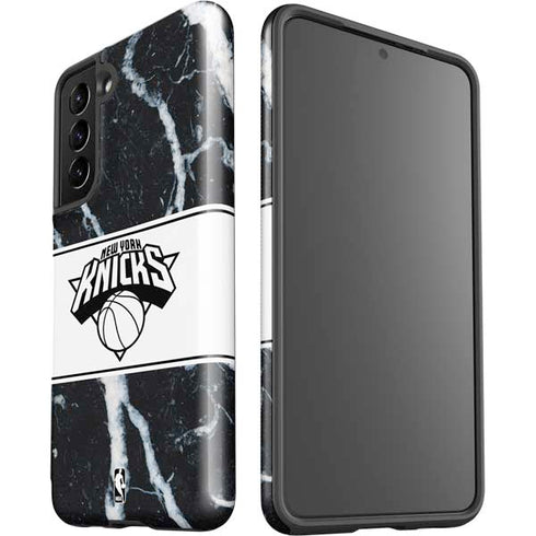 NBA New York Knicks Marble Galaxy S21 5G Pro Case
