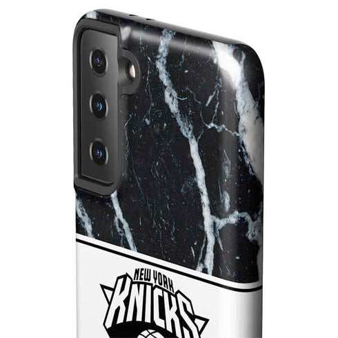 NBA New York Knicks Marble Galaxy S21 FE Pro Case