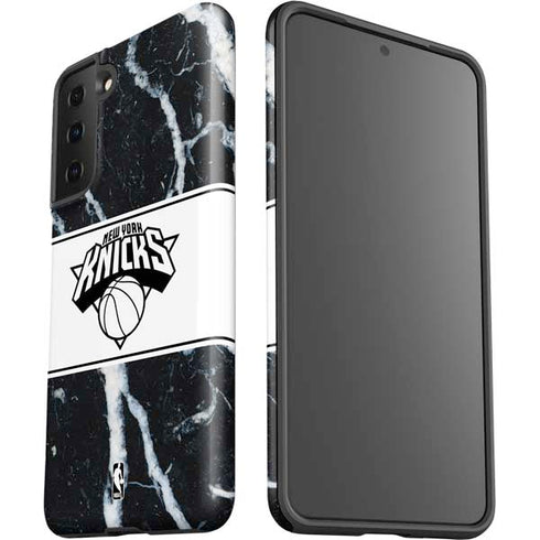 NBA New York Knicks Marble Galaxy S21 FE Pro Case
