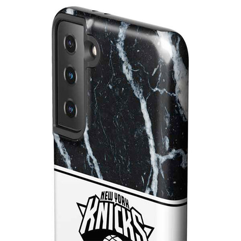 NBA New York Knicks Marble Galaxy S21 Plus 5G Pro Case