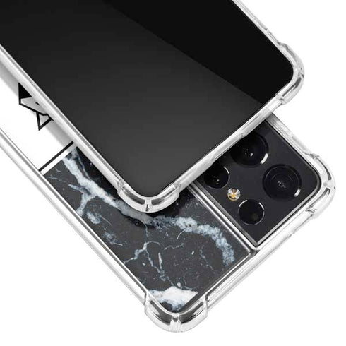 NBA New York Knicks Marble Galaxy S21 Ultra 5G Clear Case