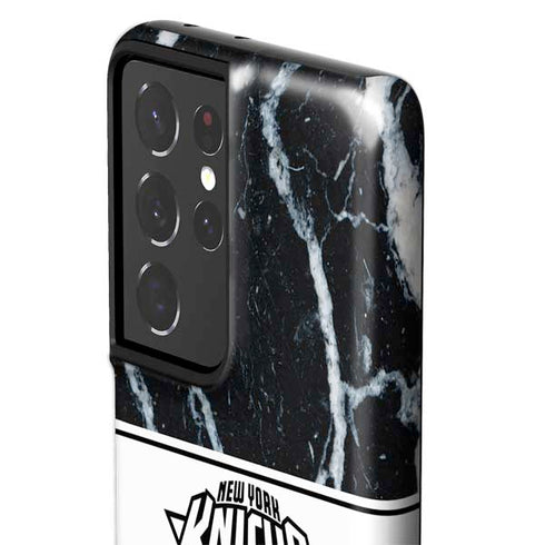 NBA New York Knicks Marble Galaxy S21 Ultra 5G Pro Case