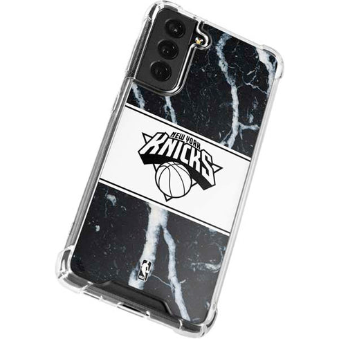 NBA New York Knicks Marble Galaxy S22 Clear Case