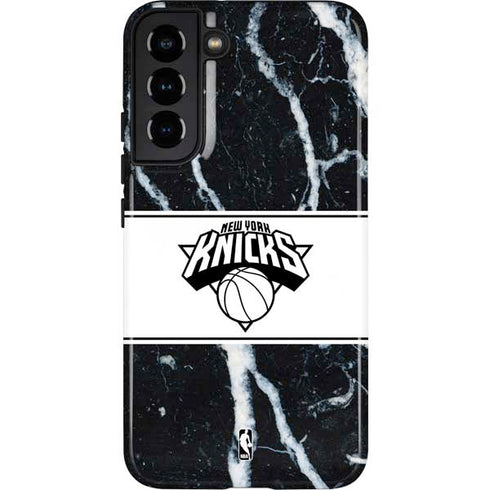 NBA New York Knicks Marble Galaxy S22 Plus Pro Case