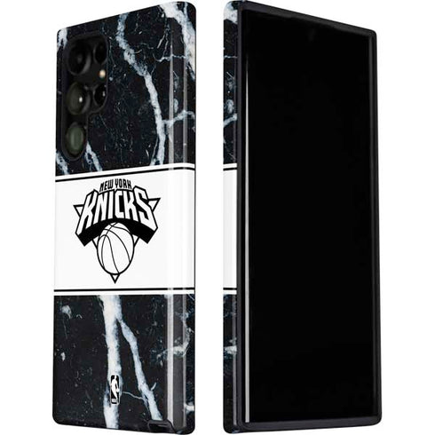 NBA New York Knicks Marble Galaxy S22 Ultra Pro Case