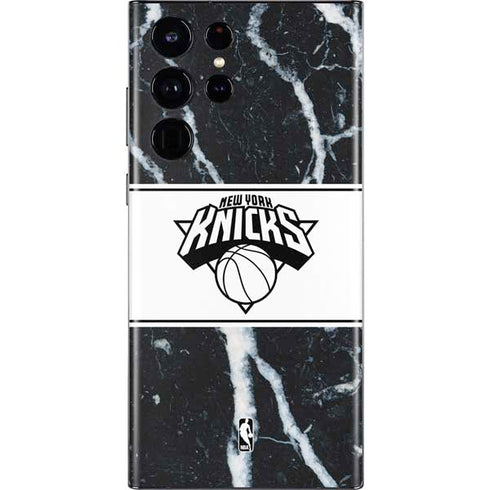 NBA New York Knicks Marble Galaxy S22 Ultra Skin