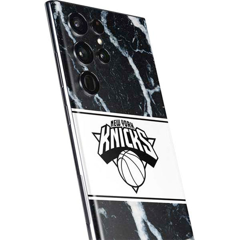 NBA New York Knicks Marble Galaxy S22 Ultra Skin