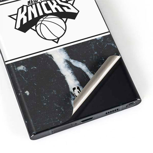 NBA New York Knicks Marble Galaxy S22 Ultra Skin