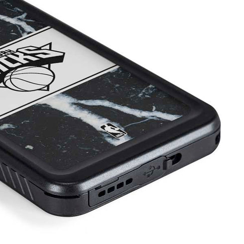 NBA New York Knicks Marble Galaxy S23 Plus Waterproof Case