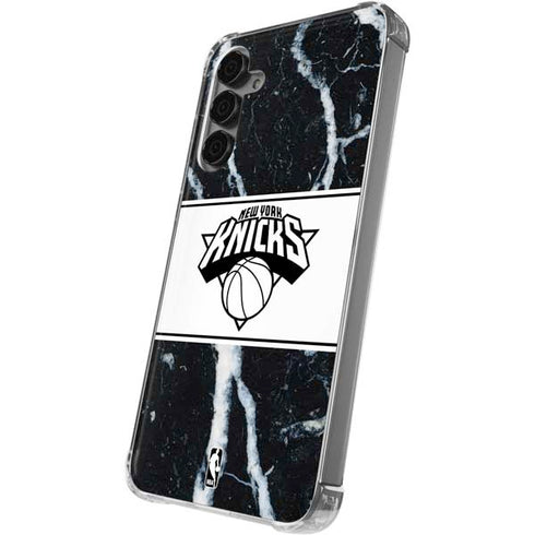 NBA New York Knicks Marble Galaxy S24 Plus Clear Case