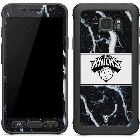 NBA New York Knicks Marble Galaxy S7 Active Skin