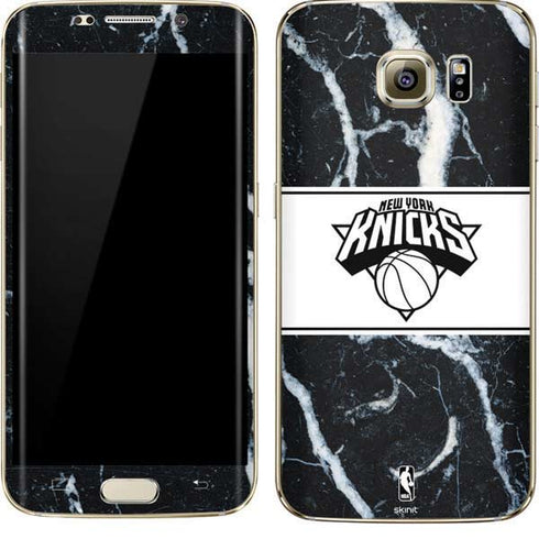 NBA New York Knicks Marble Galaxy S7 Edge Skin