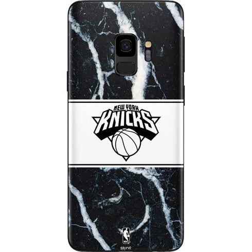 NBA New York Knicks Marble Galaxy S9 Skin
