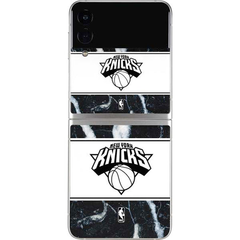 NBA New York Knicks Marble Galaxy Z Flip3 5G Skin