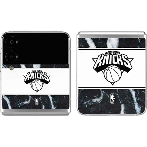 NBA New York Knicks Marble Galaxy Z Flip4 5G Skin