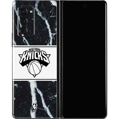 NBA New York Knicks Marble Galaxy Z Fold2 5G Skin
