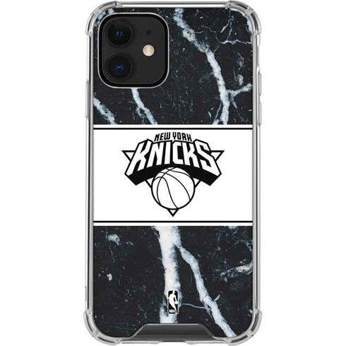NBA New York Knicks Marble iPhone 12 Clear Case