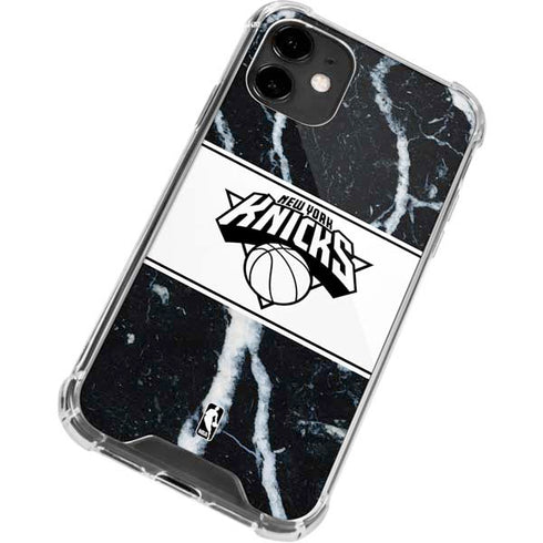 NBA New York Knicks Marble iPhone 12 Clear Case