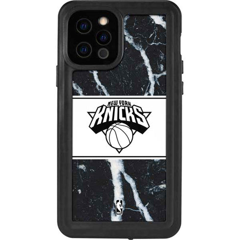 NBA New York Knicks Marble iPhone 12 Pro Waterproof Case