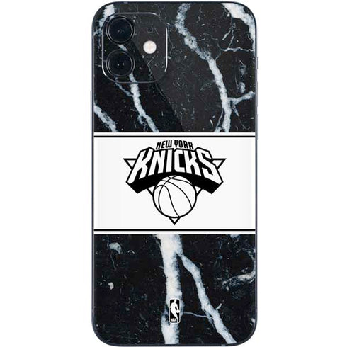NBA New York Knicks Marble iPhone 12 Skin