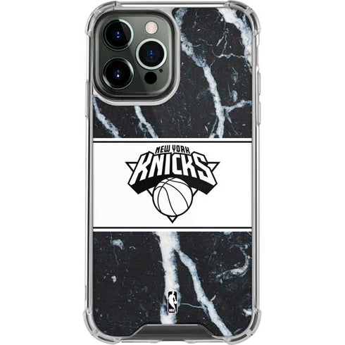 NBA New York Knicks Marble iPhone 13 Pro Max Clear Case