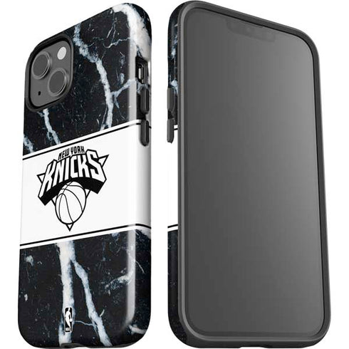 NBA New York Knicks Marble iPhone 15 Plus Impact Case
