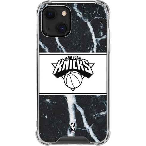 NBA New York Knicks Marble iPhone 15 Plus Clear Case