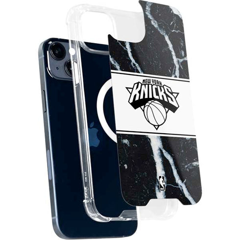 NBA New York Knicks Marble iPhone 14 Plus MagSafe Case