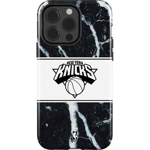 NBA New York Knicks Marble iPhone 15 Pro Impact Case