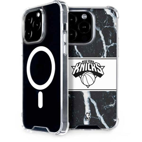NBA New York Knicks Marble iPhone 15 Pro MagSafe Case