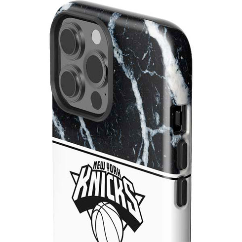 NBA New York Knicks Marble iPhone 14 Pro Max Impact Case