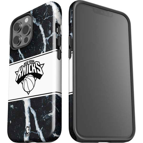 NBA New York Knicks Marble iPhone 14 Pro Max Impact Case